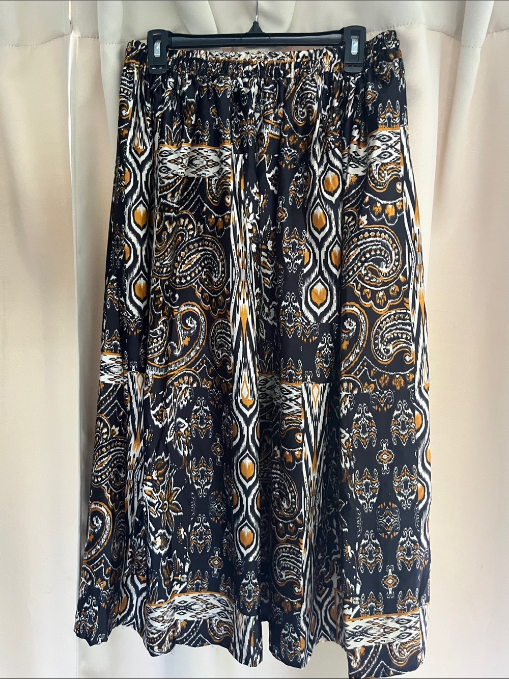 Gypsie Blu Boho Patchwork Paisley Maxi Skirt